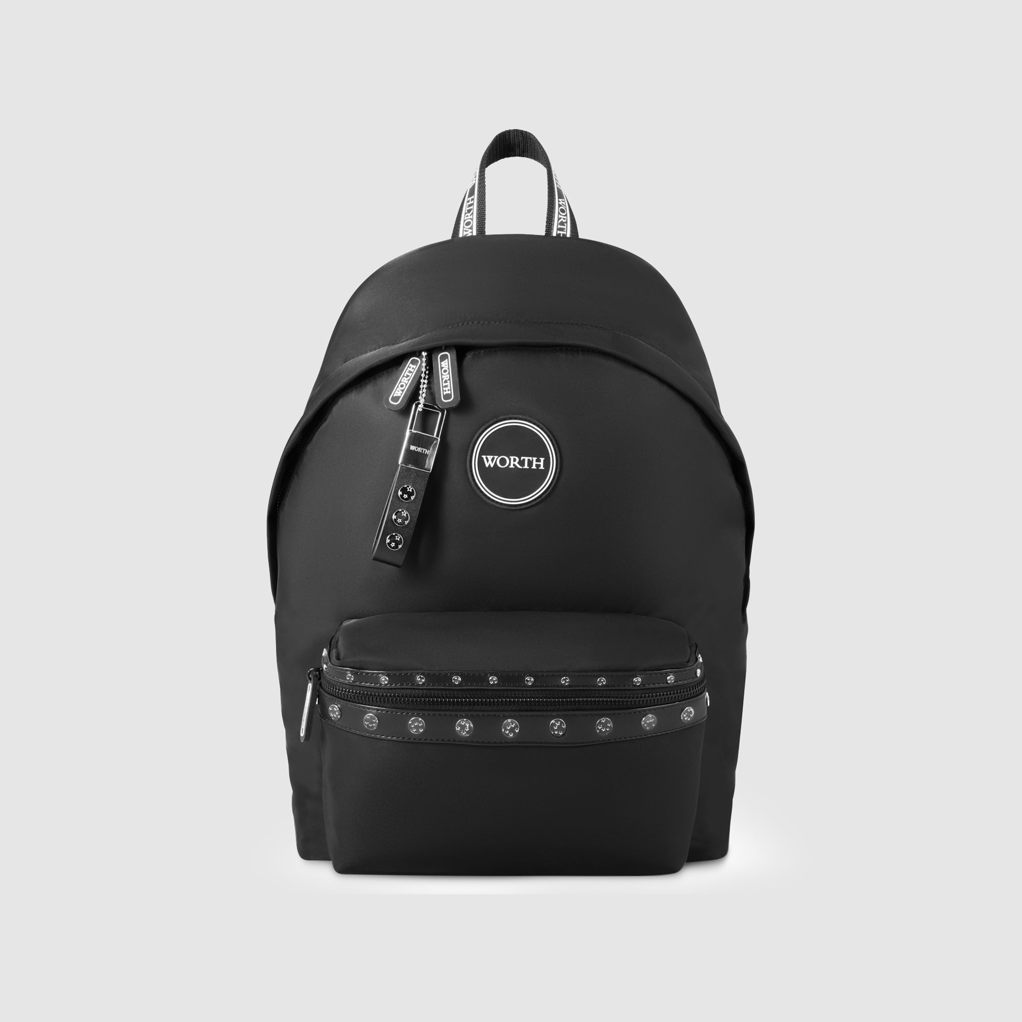 dasein buffalo faux leather studded backpack Studded signature Back Pack – WORTH